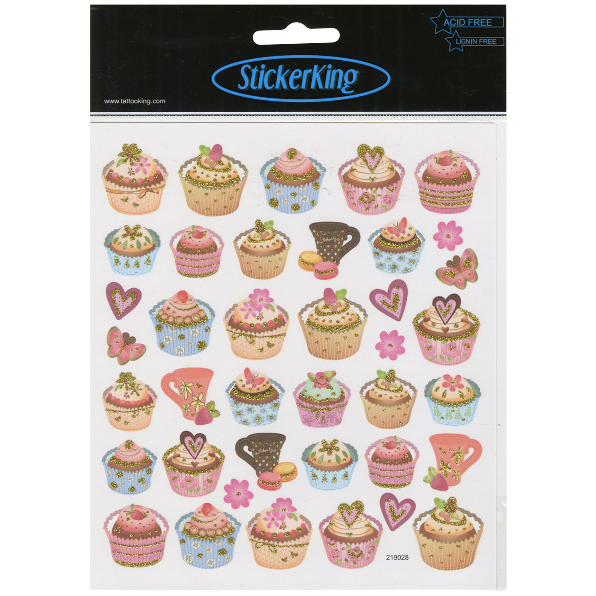 Multicolored Stickers Tea Time