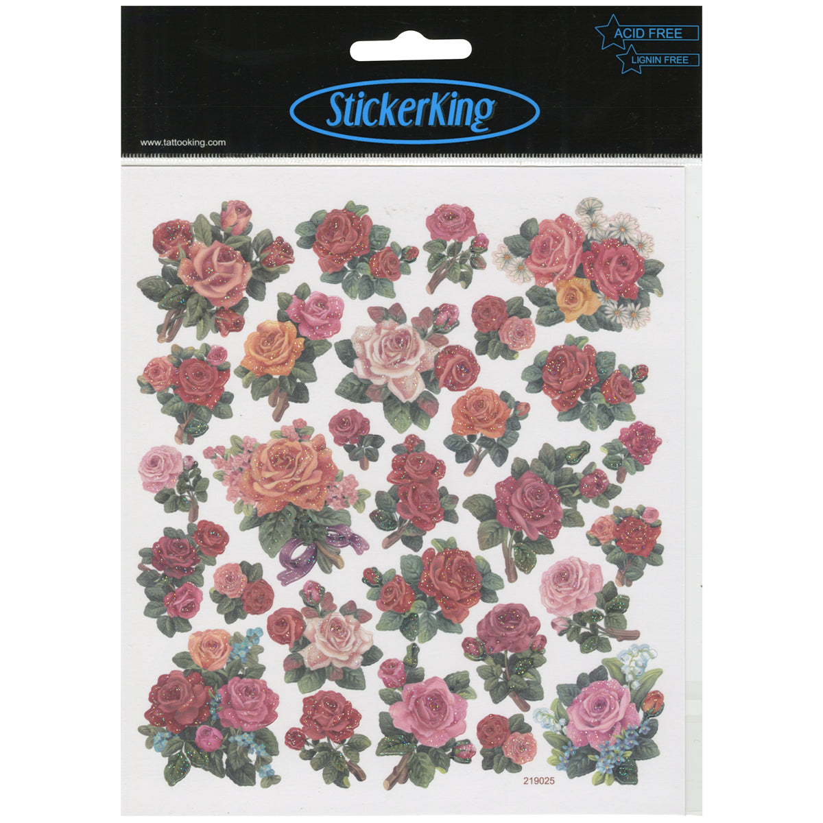 Multicolored Stickers Classic Roses