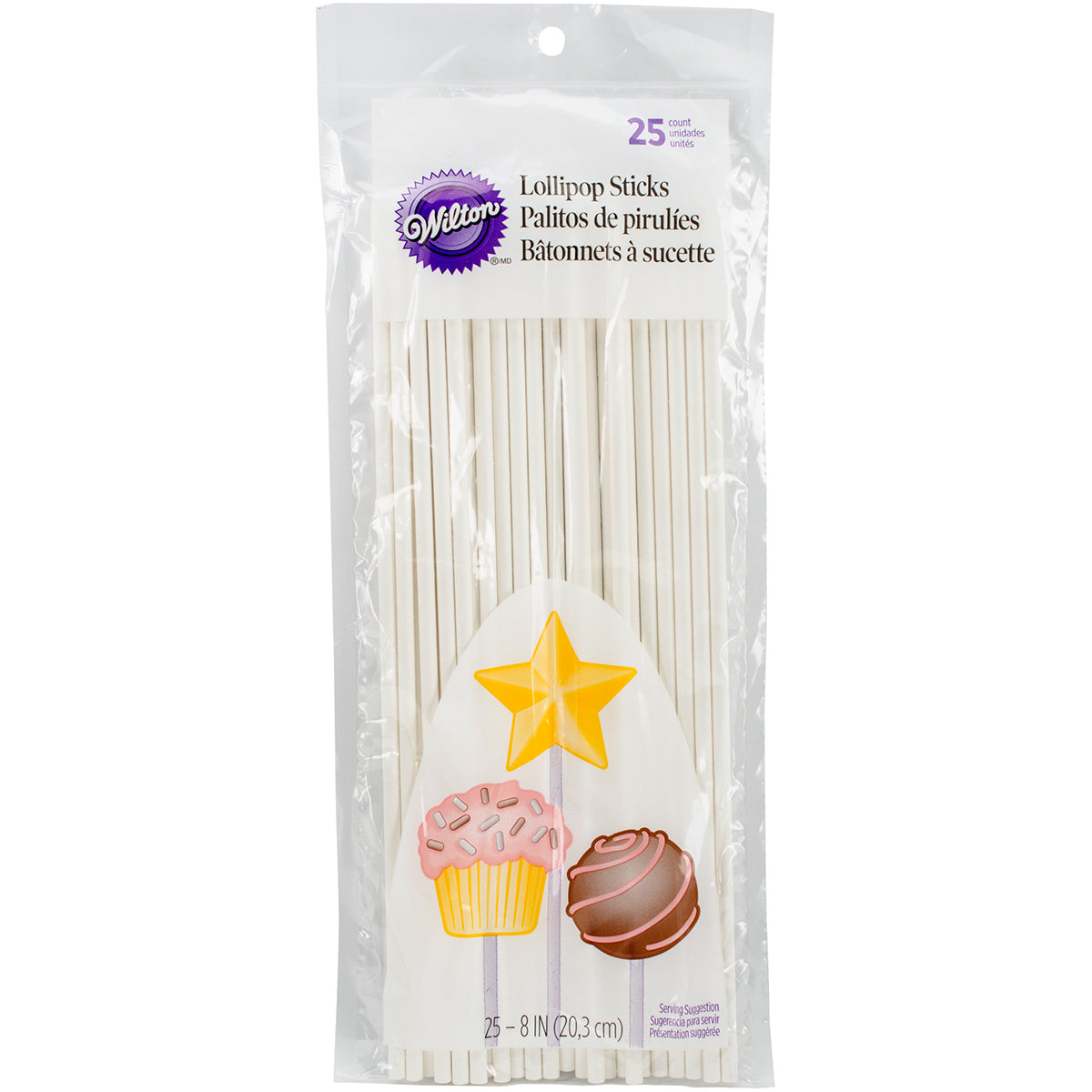 Lollipop Sticks 8" 25/Pkg  