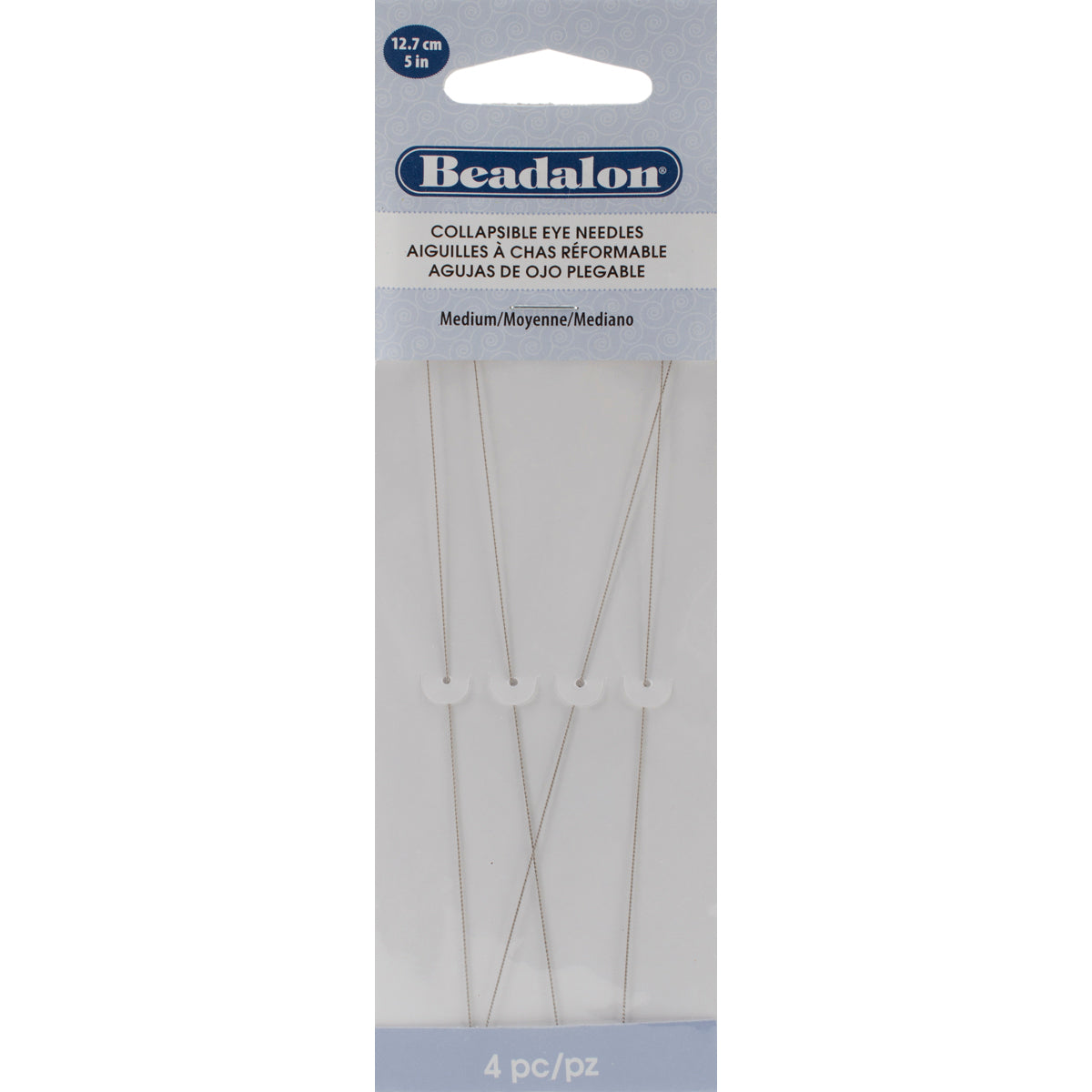 Collapsible Eye Needles 5" 4/Pkg  Medium