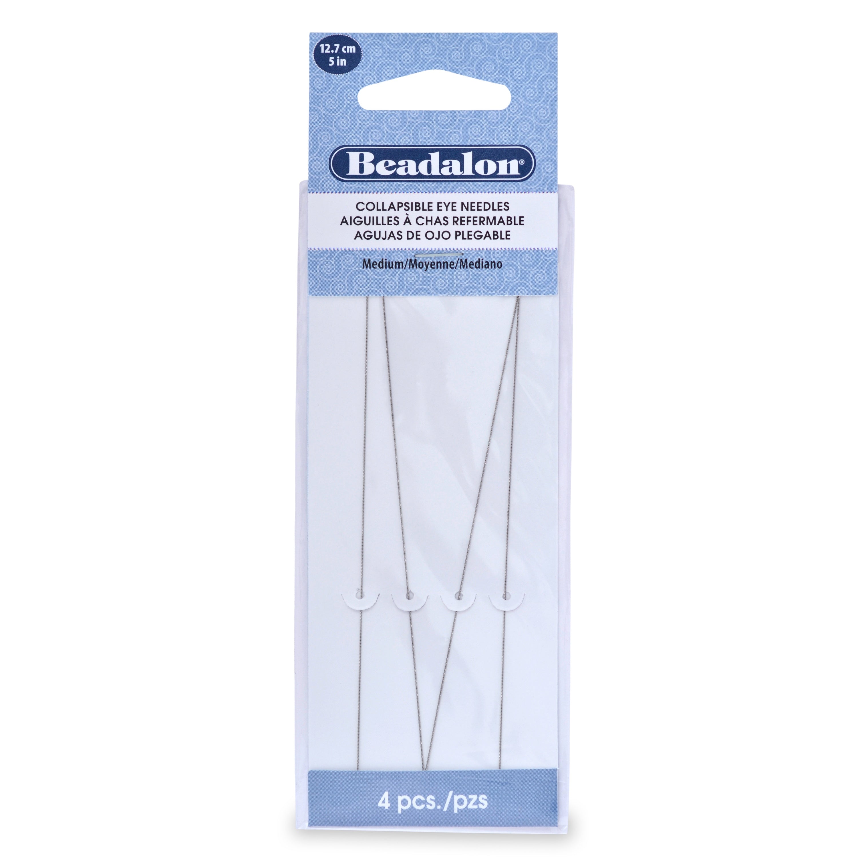 Collapsible Eye Needles 5" 4/Pkg  Medium
