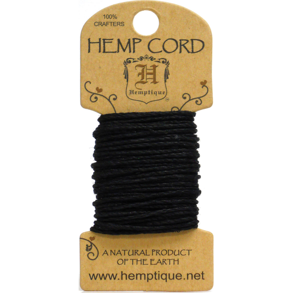 Hemp Cord 20lb 20' Black