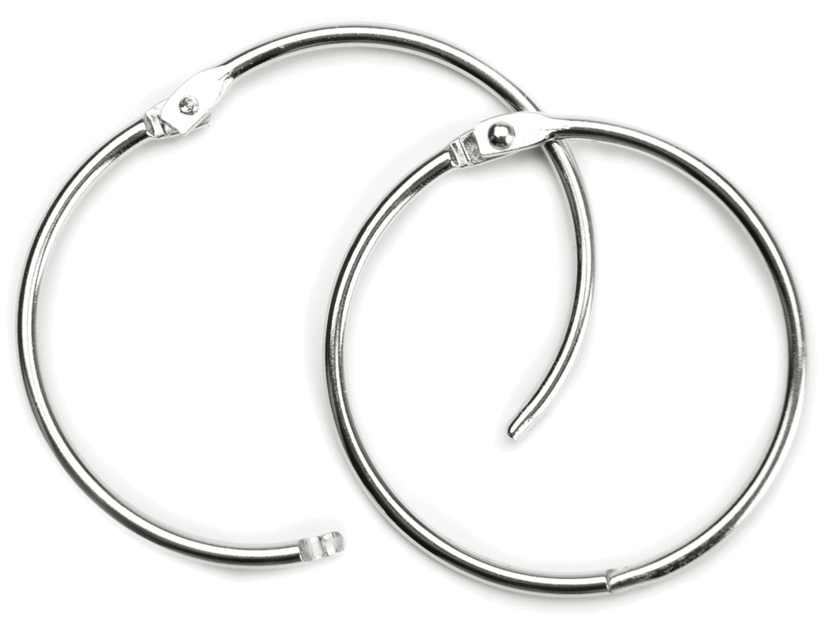 Book Rings 2" 2/Pkg Silver