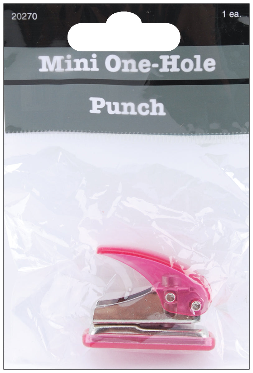 Mini Hole Punch Assorted Colors