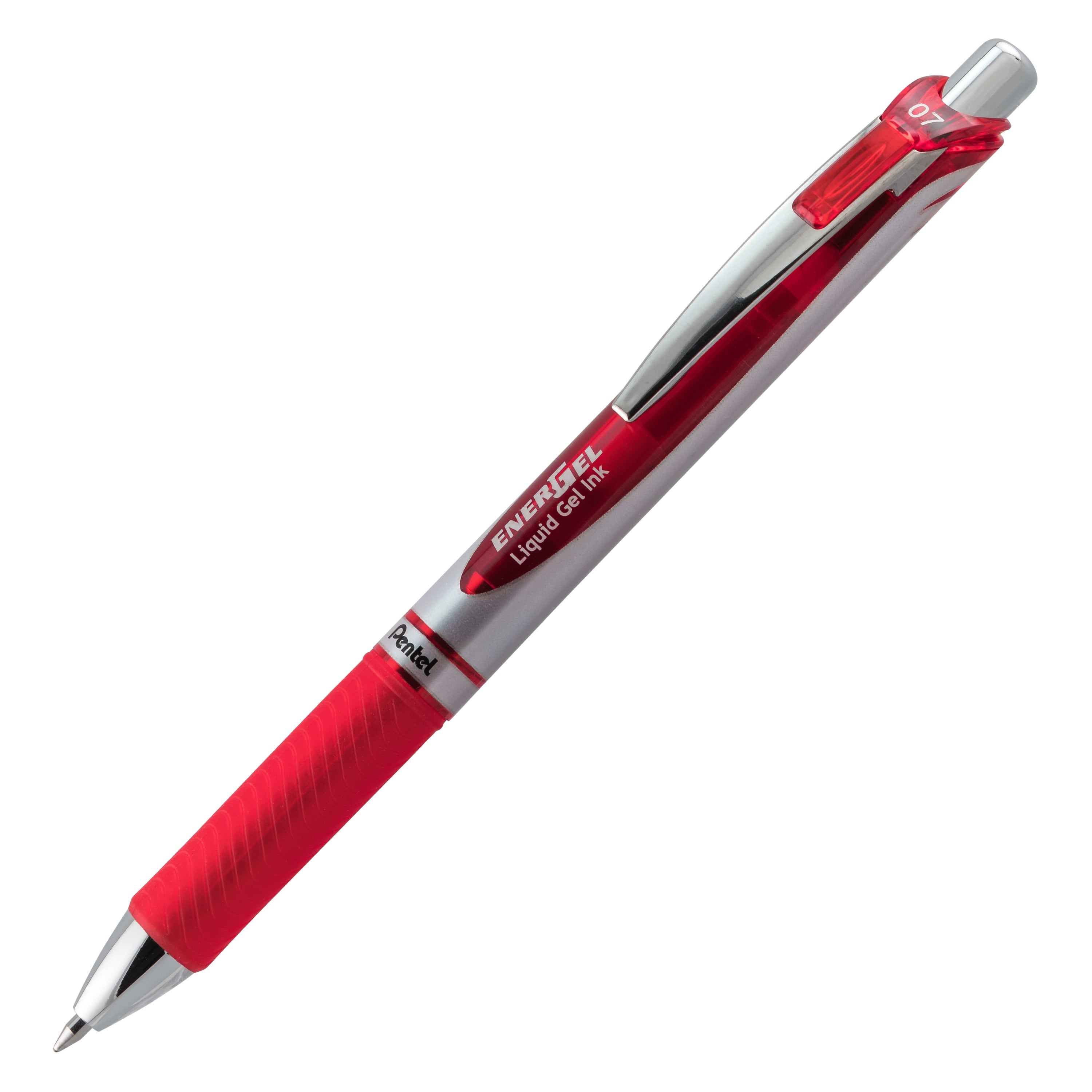EnerGel RTX Retractable Liquid Gel Pen Medium Line 2/Pkg Red