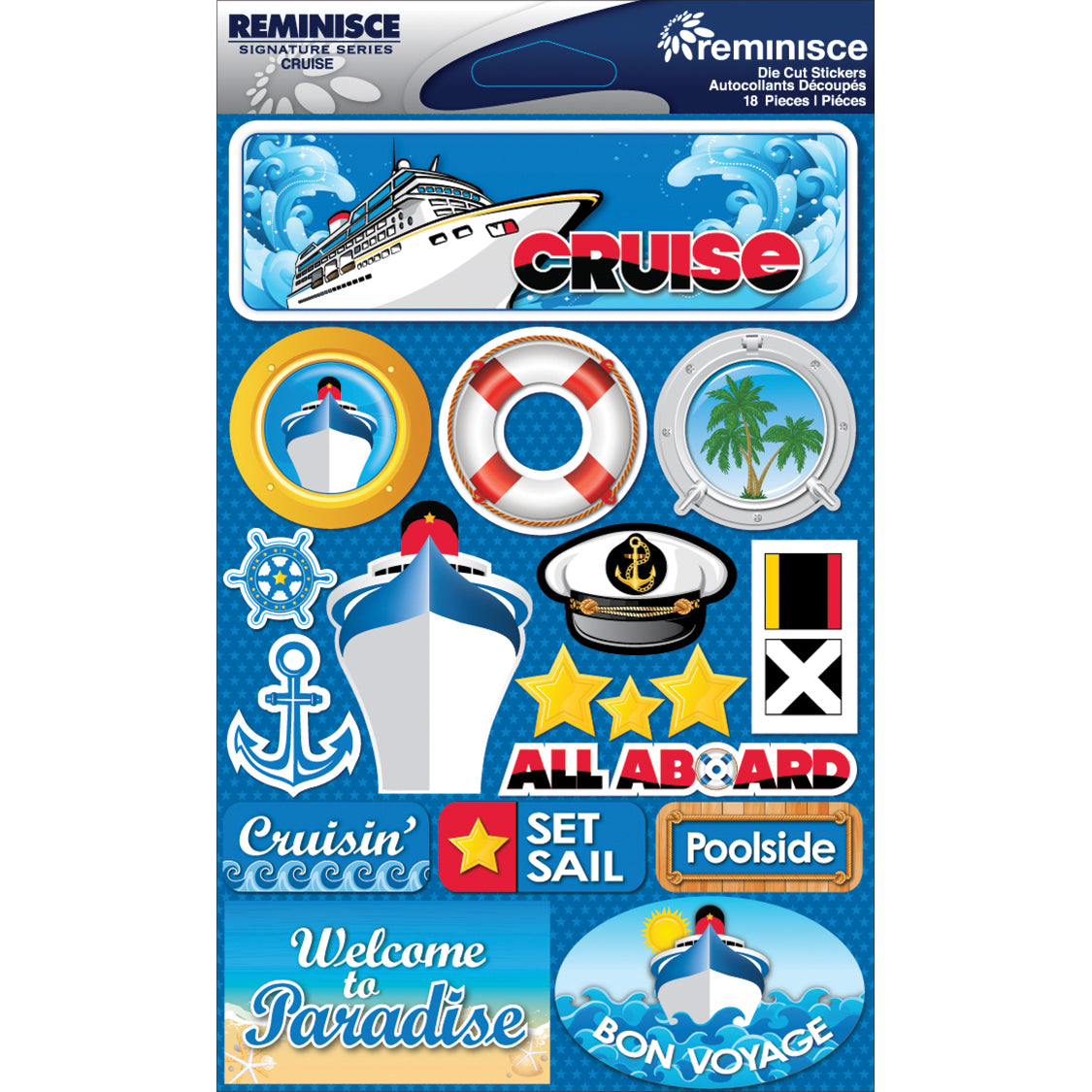 Signature Dimensional Stickers 4.5"X6" Sheet Cruise