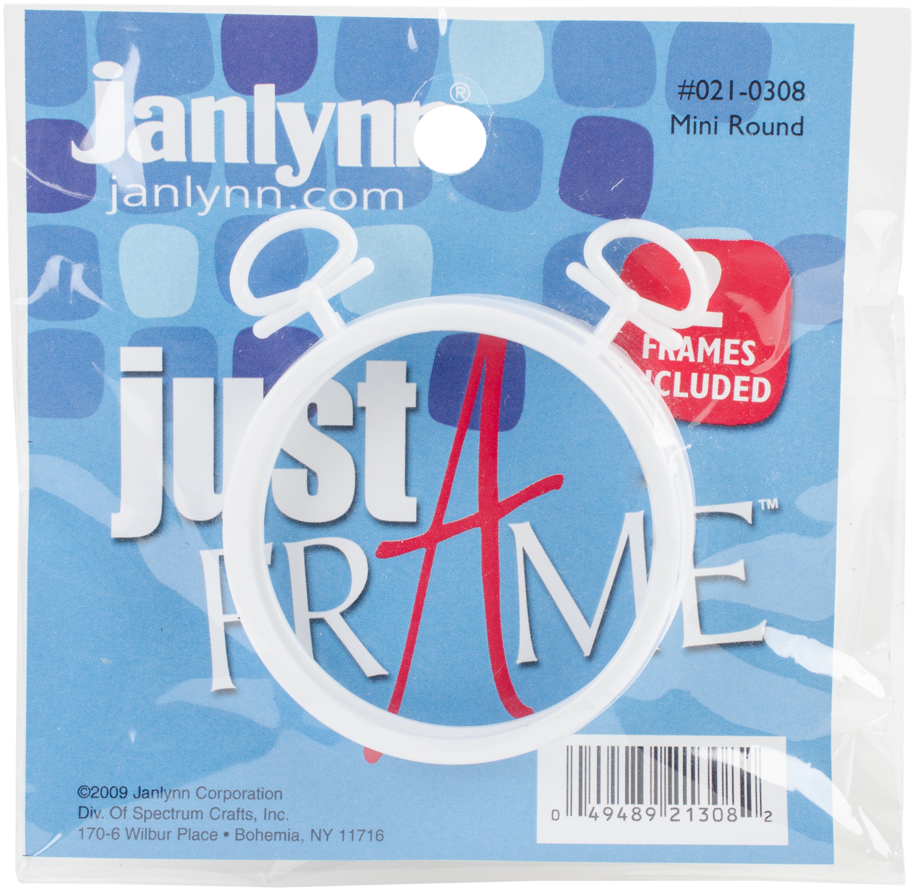 Just-A-Frame Round 2.5" 2/Pkg White