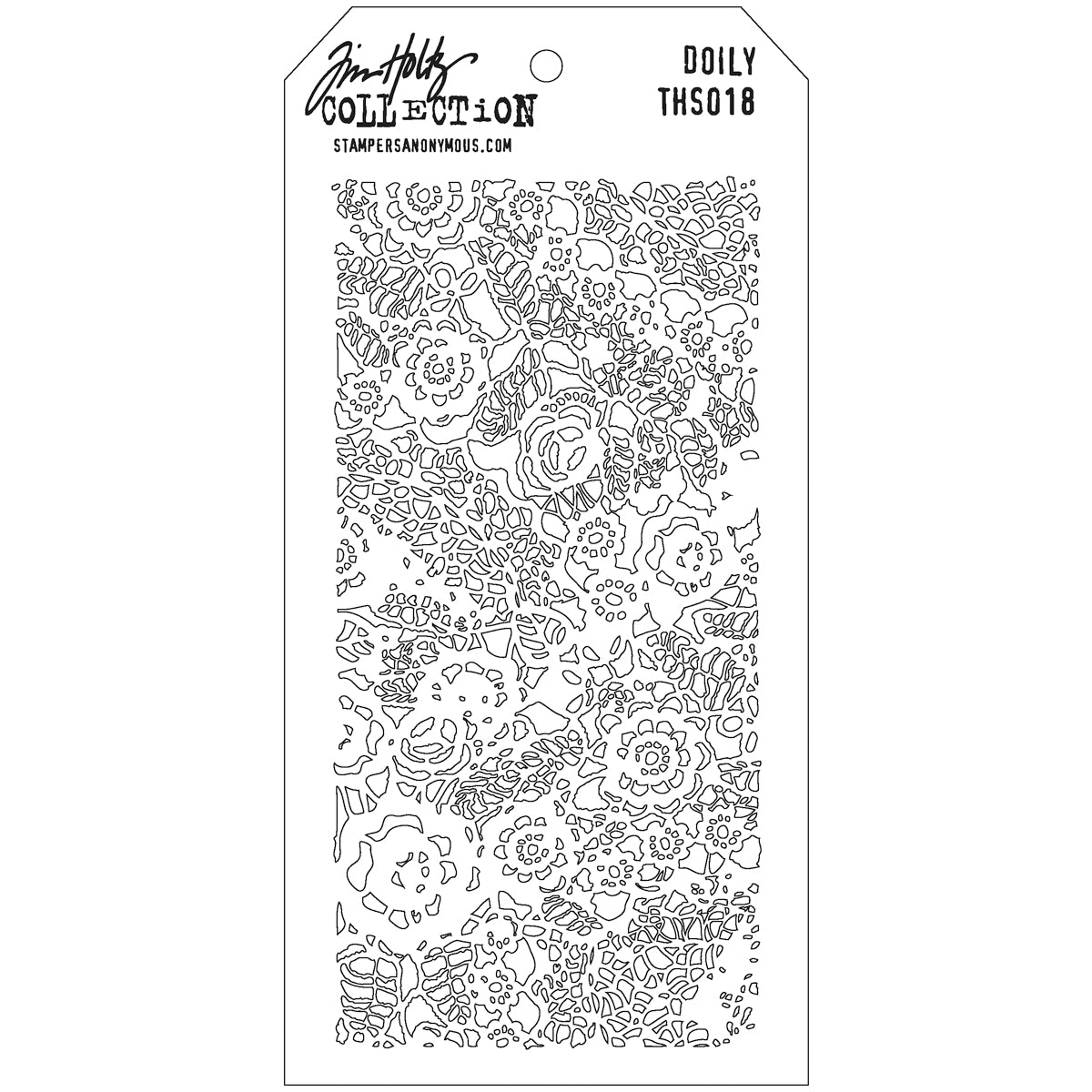 Tim Holtz Layered Stencil 4.125"X8.5" Doily
