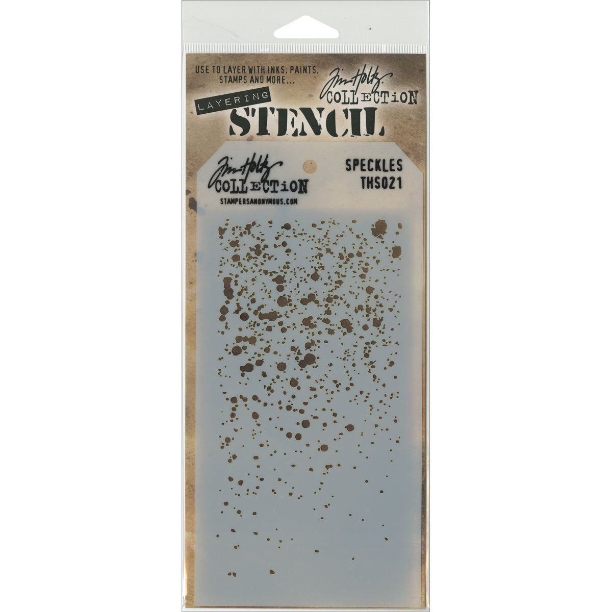 Tim Holtz Layered Stencil 4.125"X8.5" Speckles