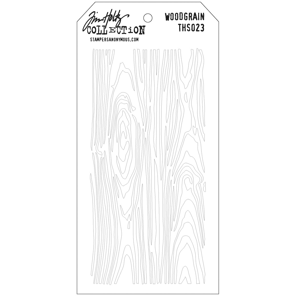 Tim Holtz Layered Stencil 4.125"X8.5" Woodgrain