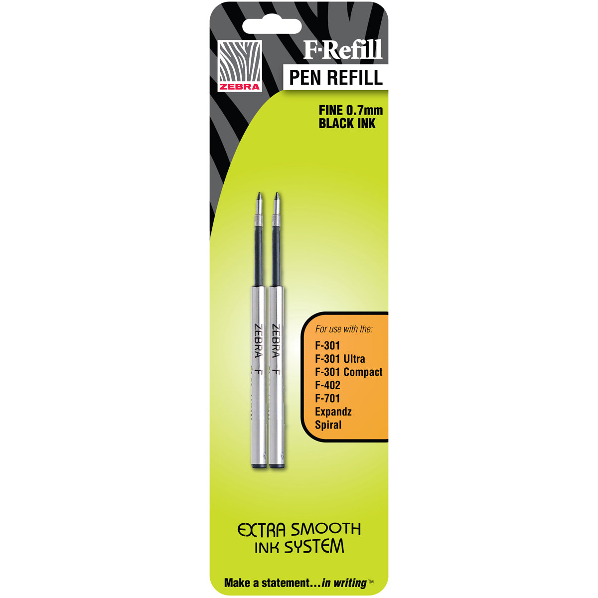 F-301 Ink Refills 2/Pkg Black