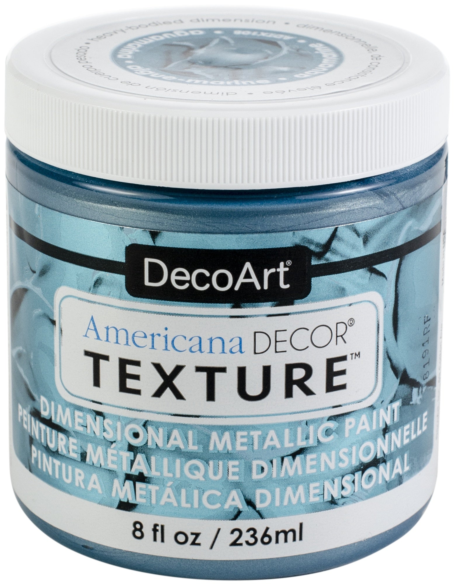 Americana Decor Texture Metallics 8oz Aquamarine