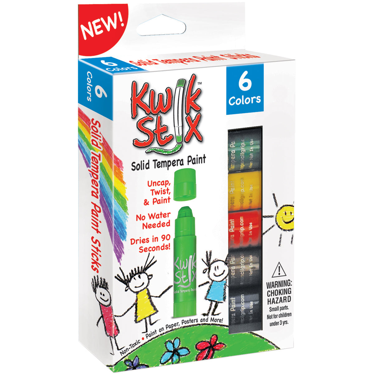 Kwik Stix Tempera Paint 6/Pkg Classic Assorted