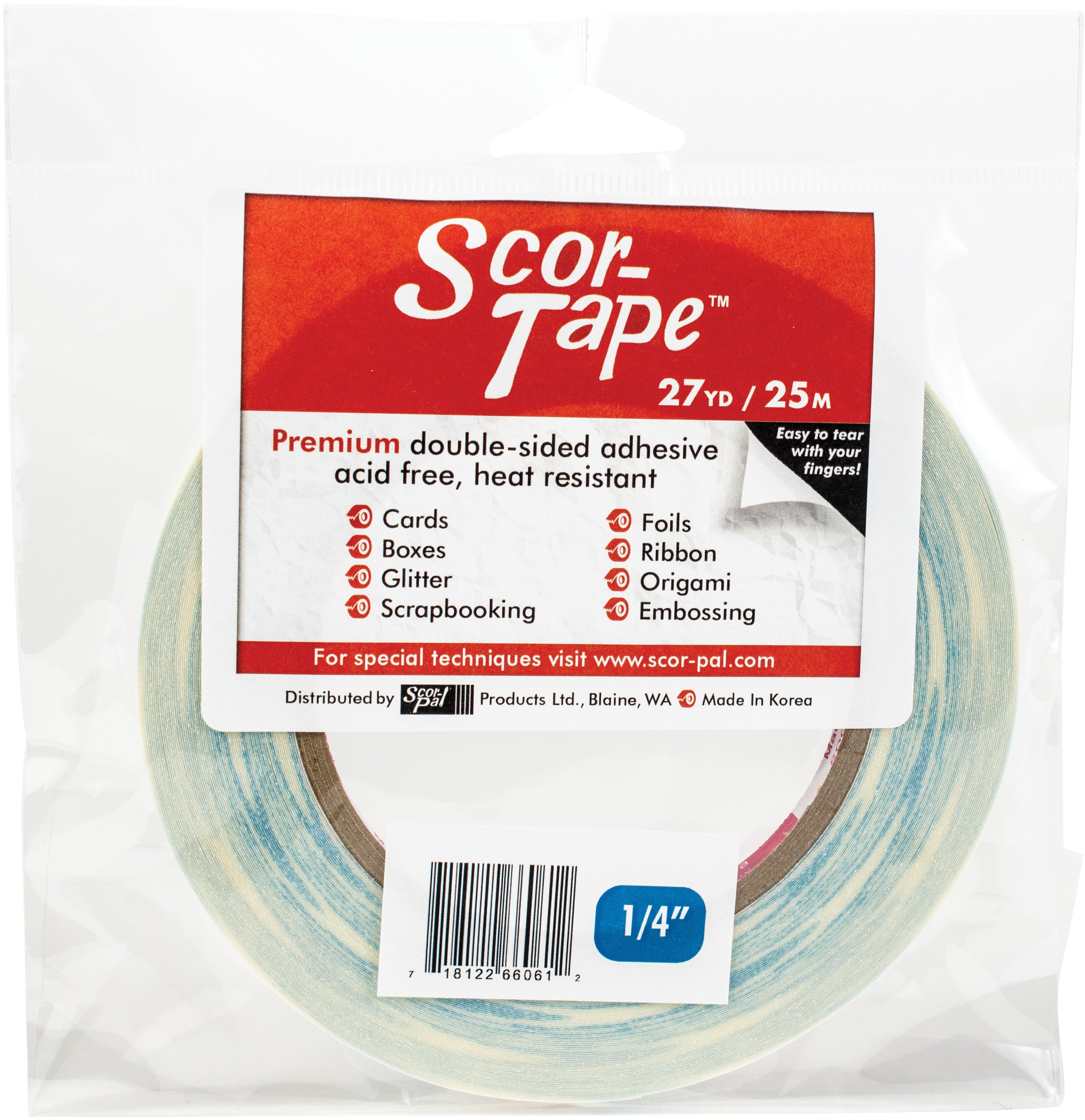 Scor-Tape .25"X27yd