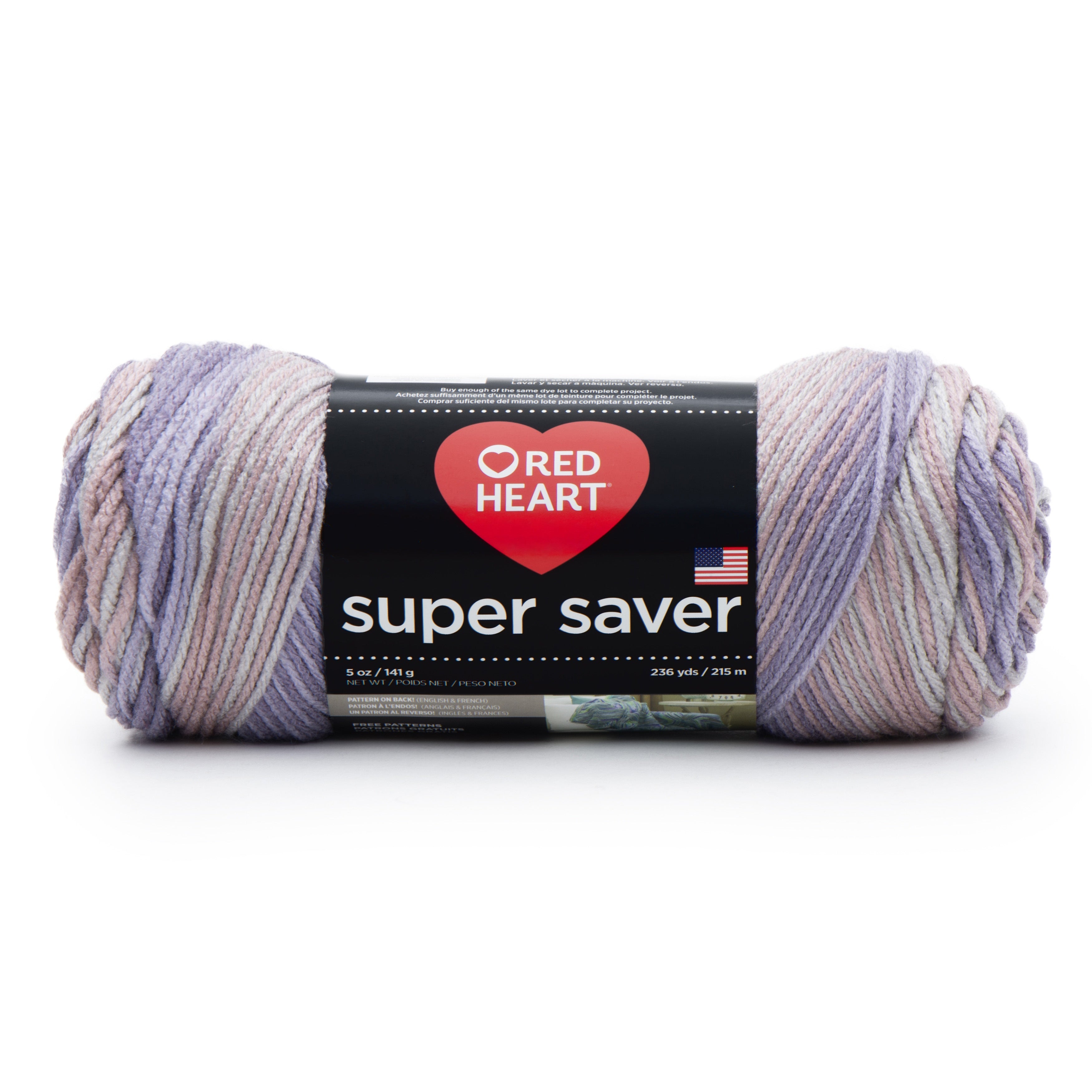 Red Heart Super Saver Yarn Mulberry Mix