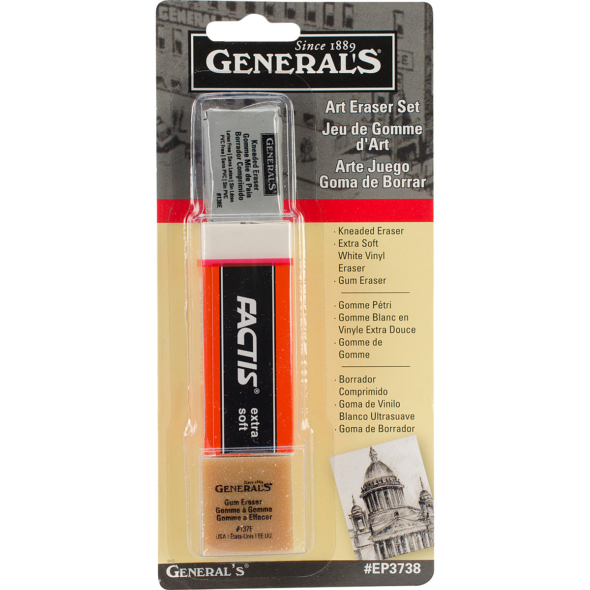 Eraser Set 3/Pkg 