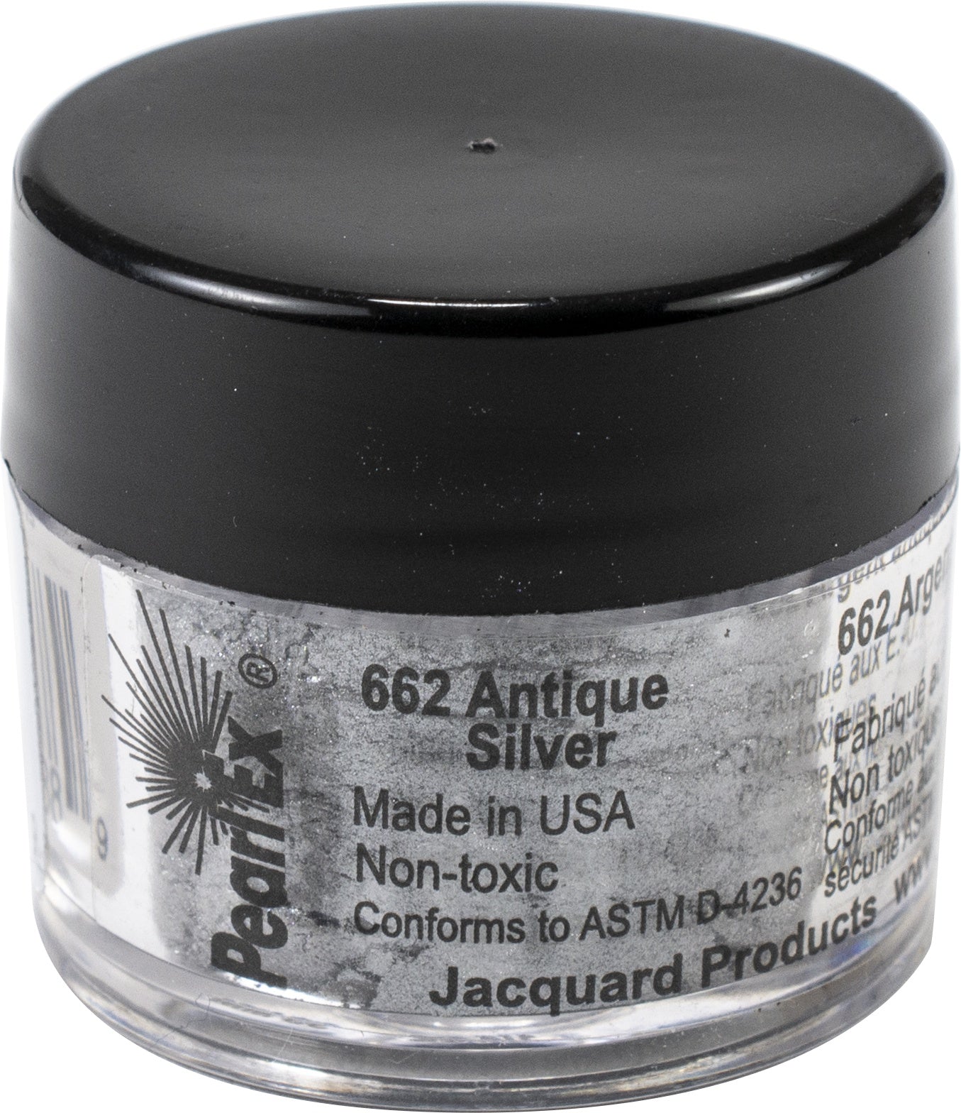 Jacquard Pearl Ex Powdered Pigment 3g Metallics - Antique Silver