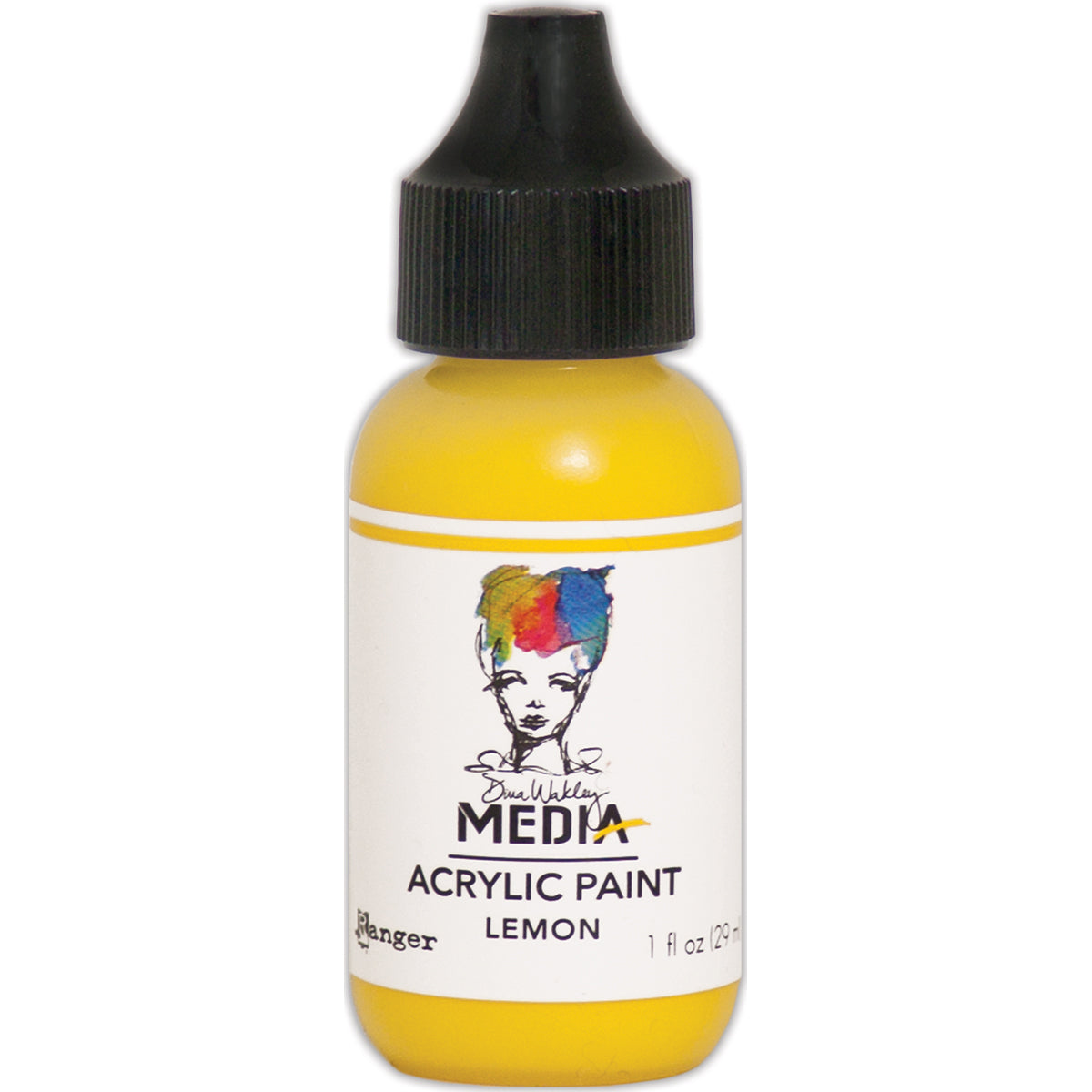 Dina Wakley Media Heavy Body Acrylic Paint 1oz Lemon