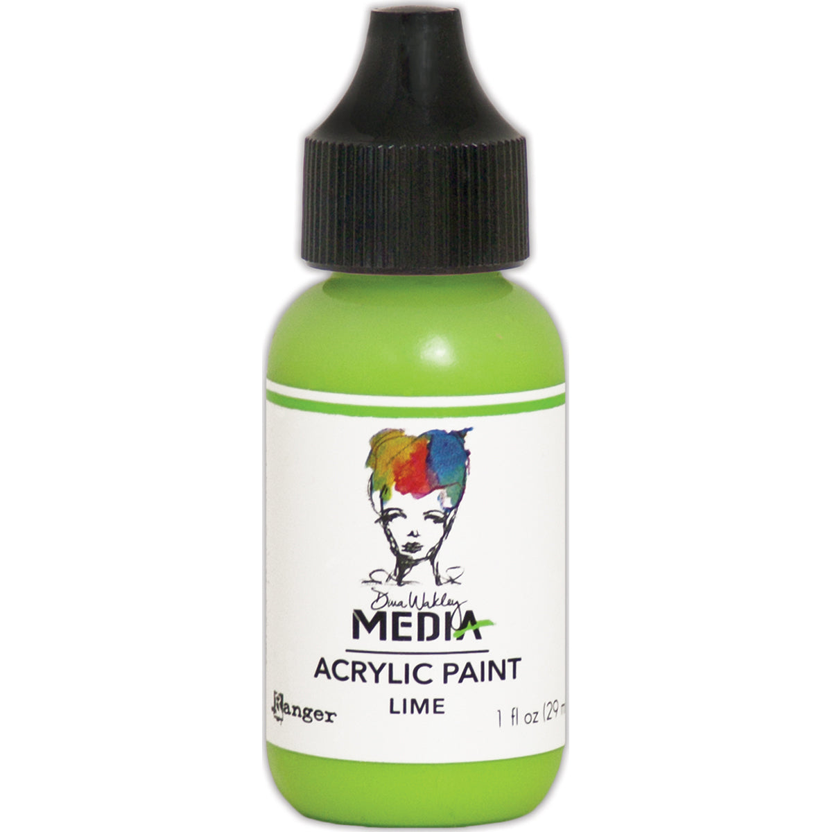 Dina Wakley Media Heavy Body Acrylic Paint 1oz Lime