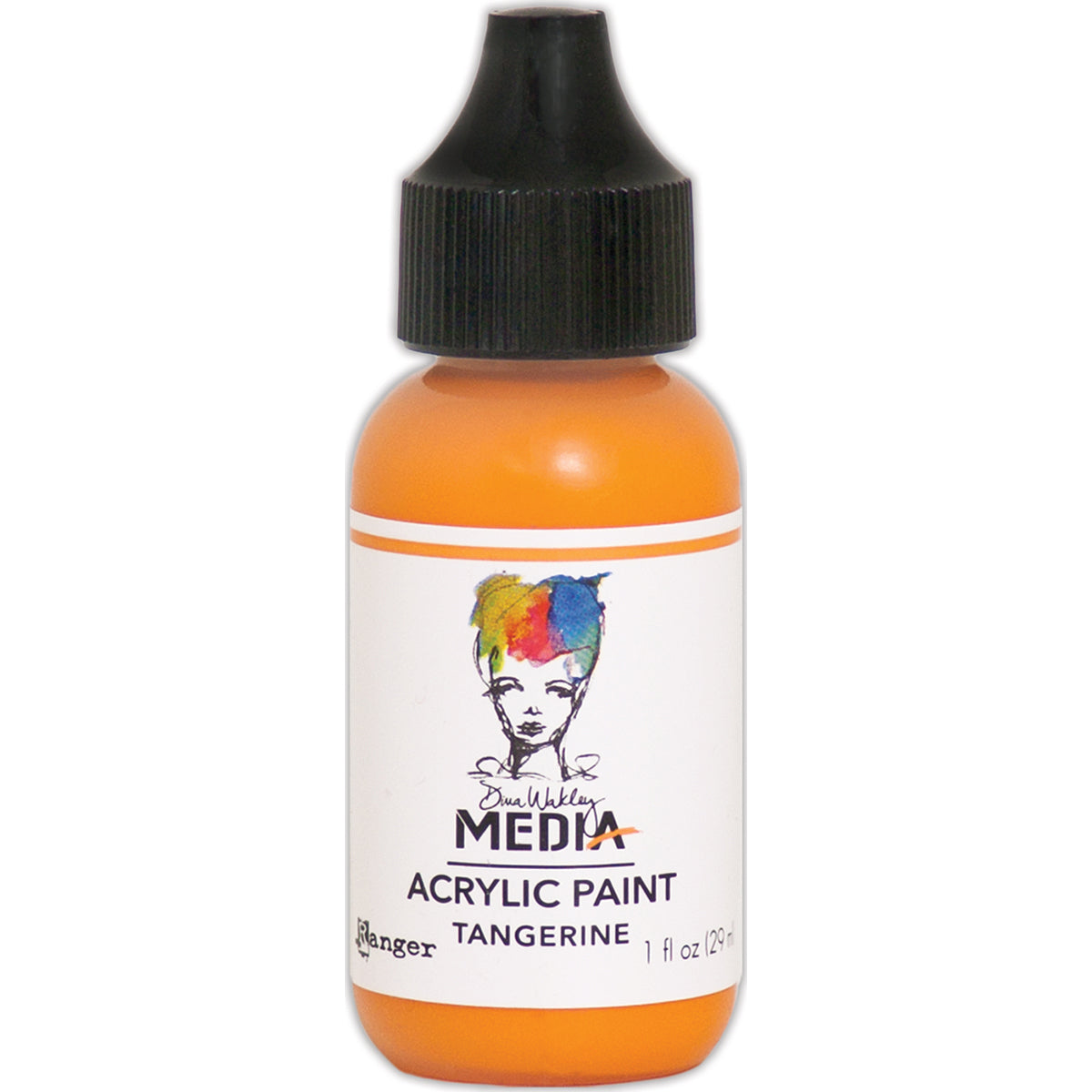 Dina Wakley Media Heavy Body Acrylic Paint 1oz Tangerine