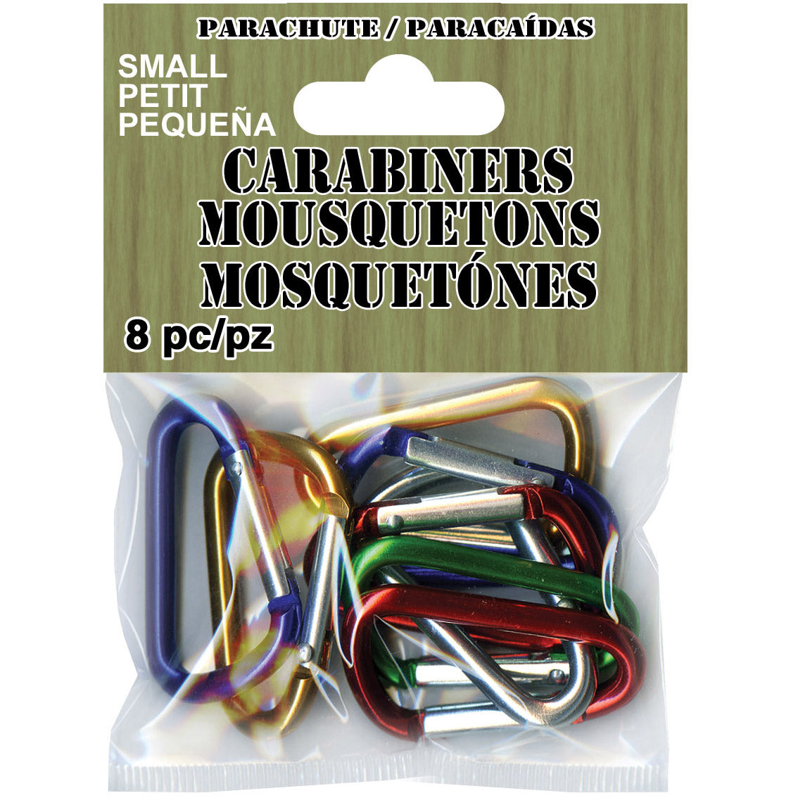 Paracord Carabiners Small 8/Pkg  