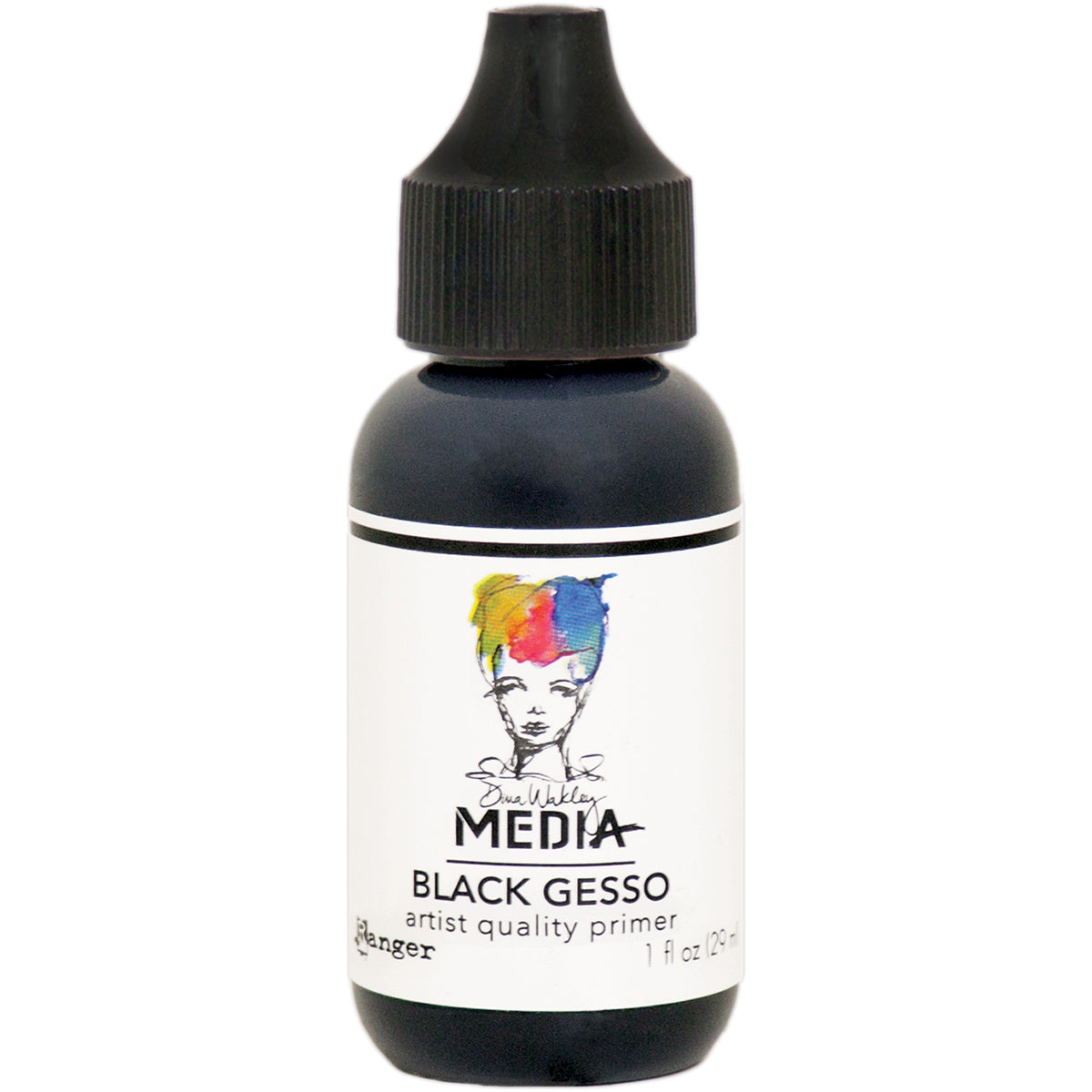 Dina Wakley Media Gesso 1oz Tube Black
