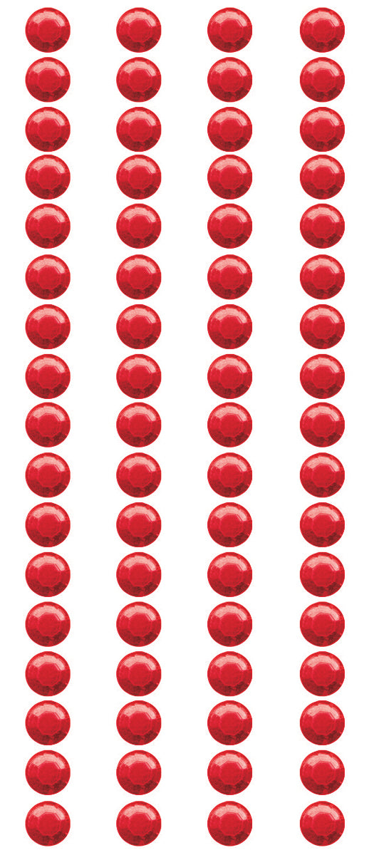 Crystal Stickers Elements 5mm Round 68/Pkg Red