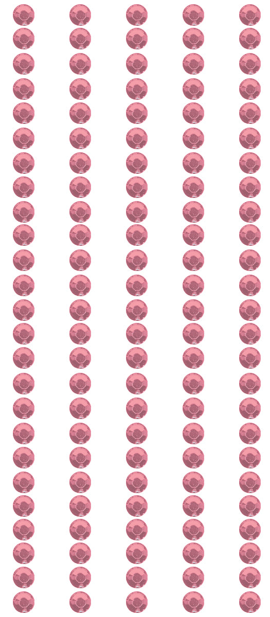 Crystal Stickers Elements 3mm Round 125/Pkg Light Pink