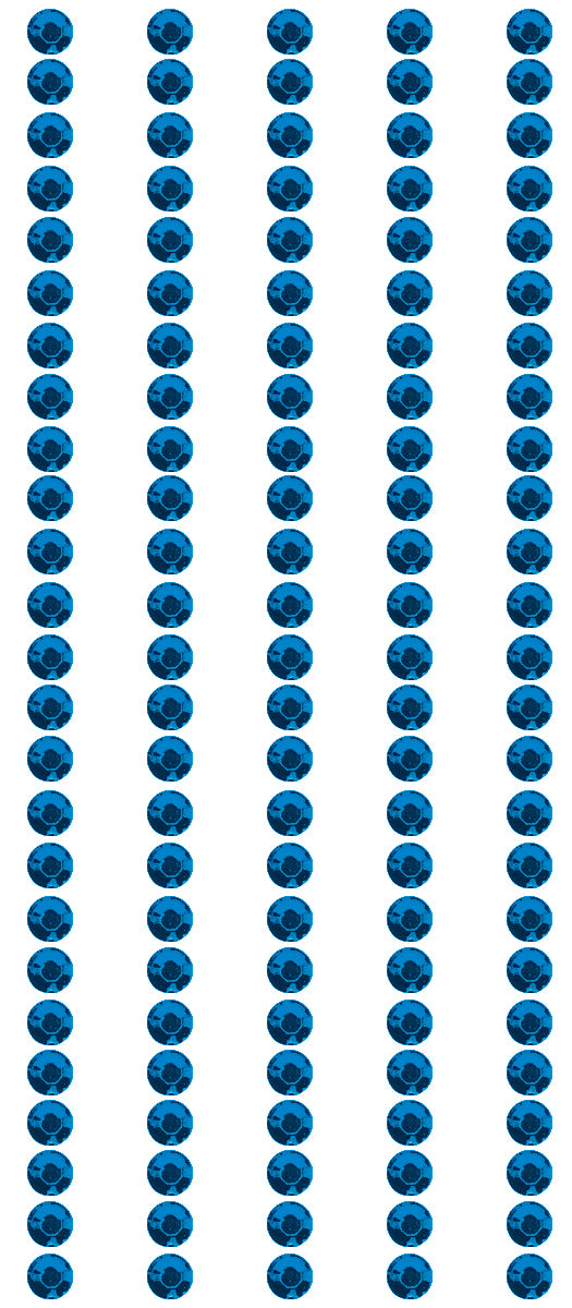 Crystal Stickers Elements 3mm Round 125/Pkg Royal Blue