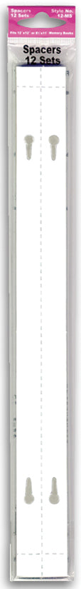 Pioneer Spacers For Post Bound 8.5"X11" & 12"X12" Albums 12 Sets