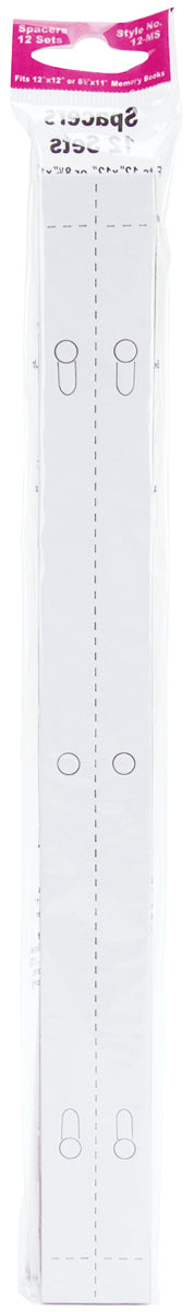 Pioneer Spacers For Post Bound 8.5"X11" & 12"X12" Albums 12 Sets