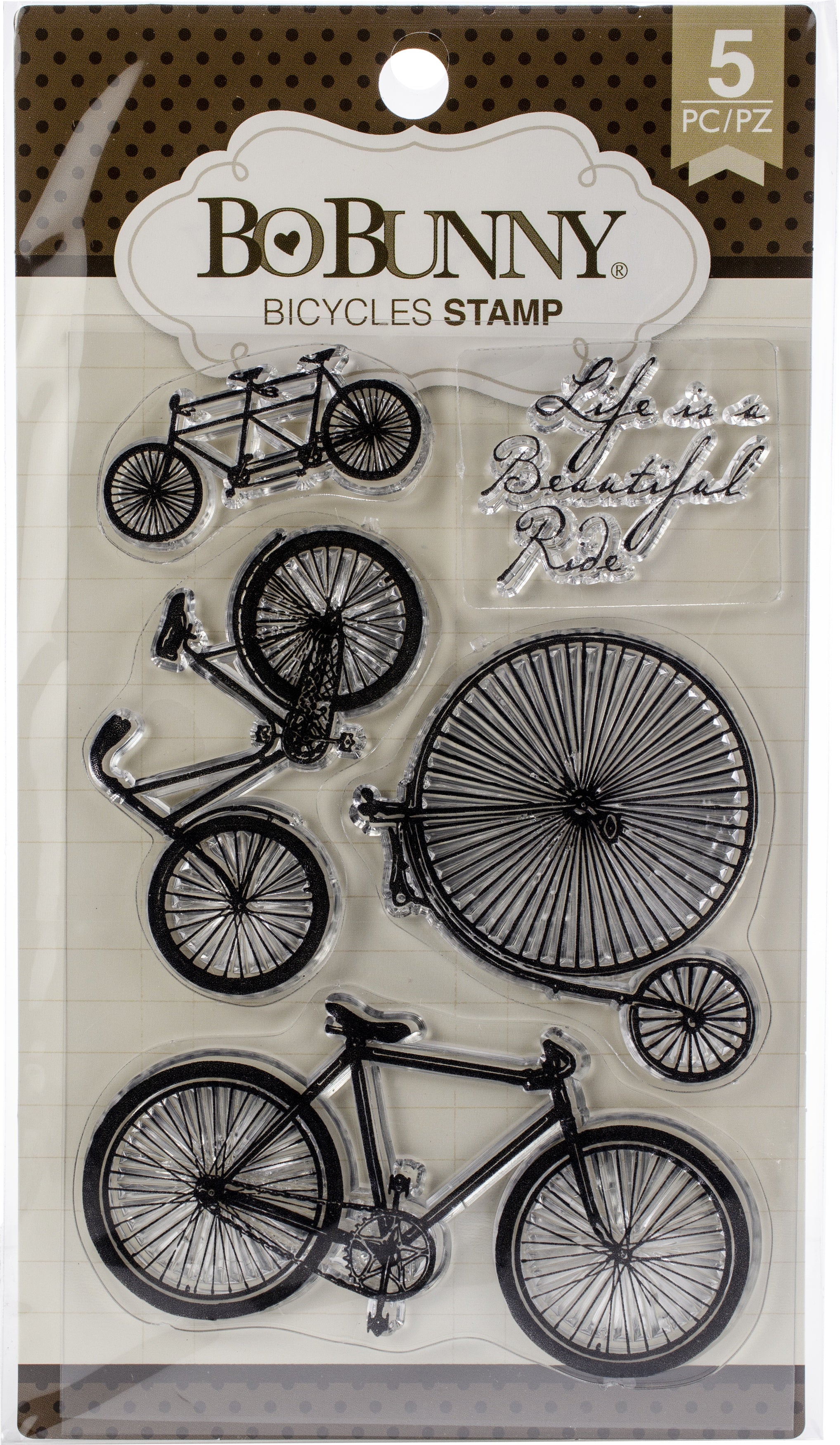 BoBunny Stamps 4"X6" Bicycles