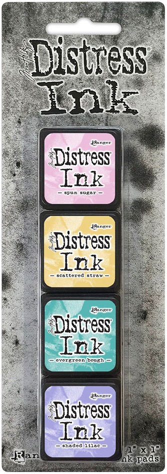 Distress Mini Ink Pads 4/Pkg Kit 4