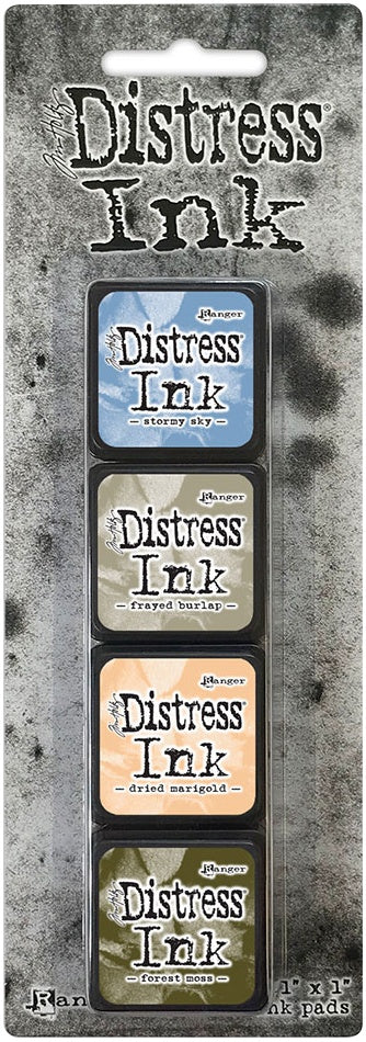 Distress Mini Ink Pads 4/Pkg Kit 9
