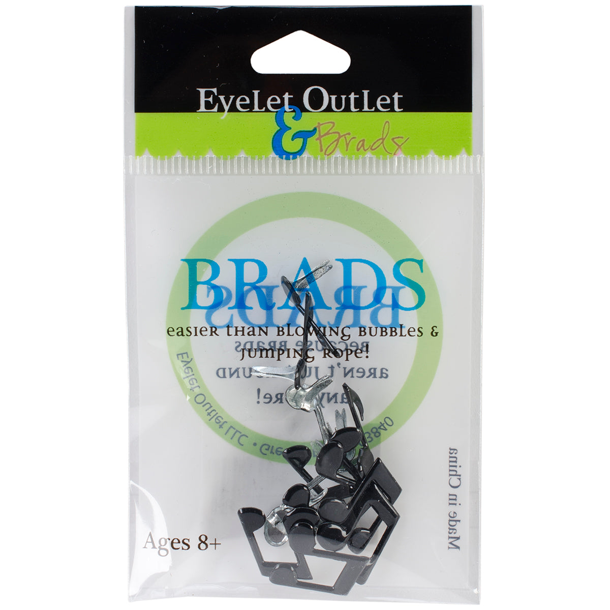 Eyelet Outlet Shape Brads 12/Pkg Music Notes