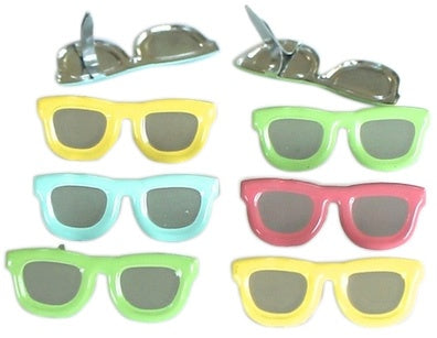 Eyelet Outlet Shape Brads 12/Pkg Sunglasses - Pastel