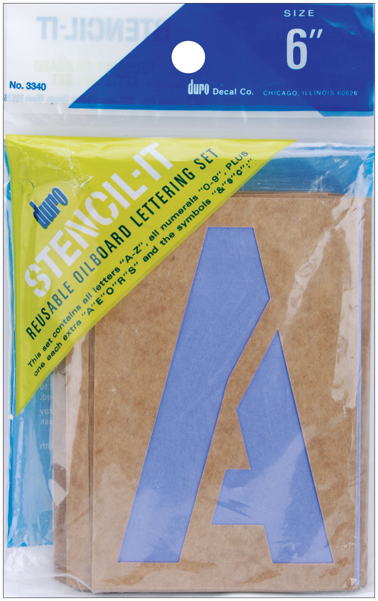 Stencil-It Reusable Lettering Set 6"