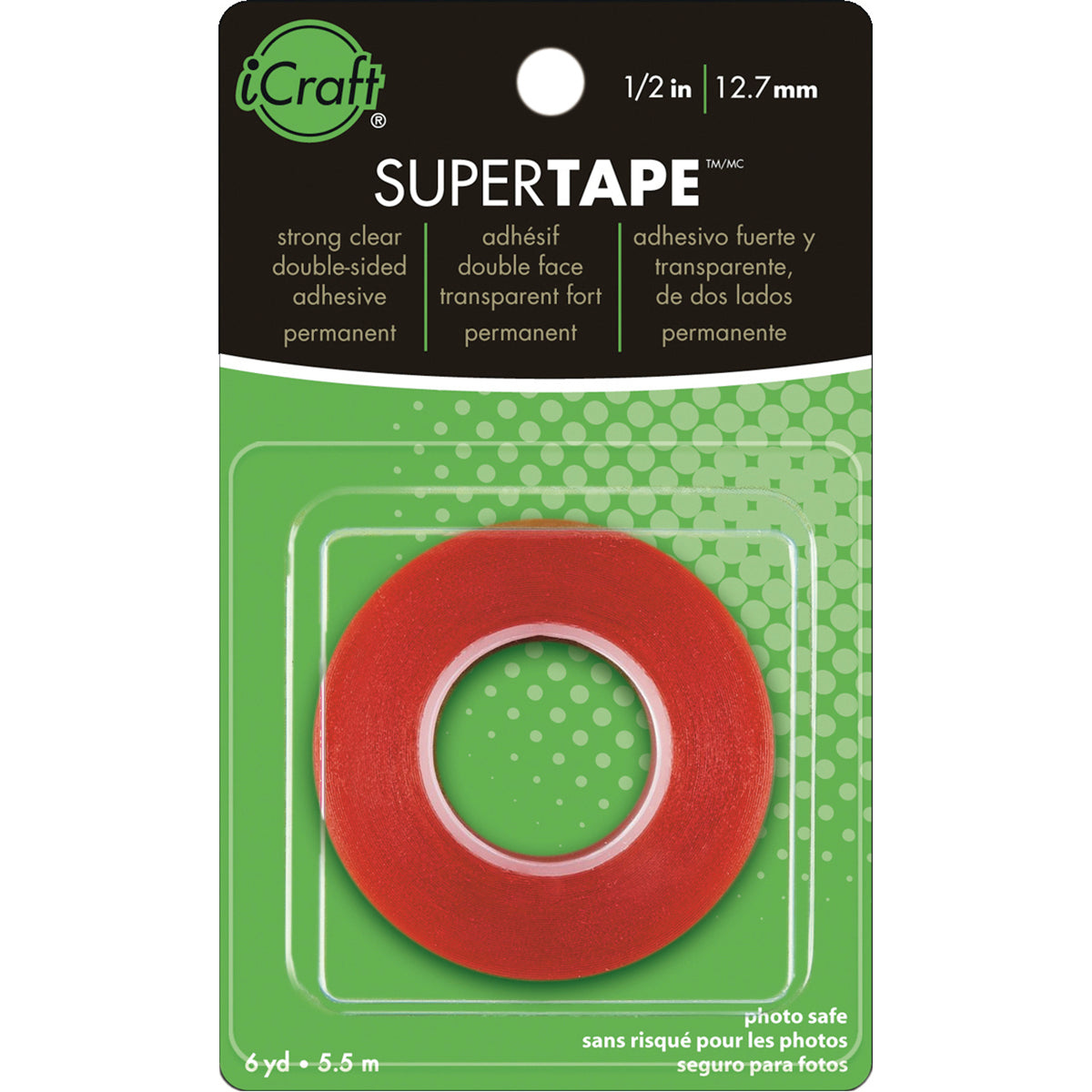 iCraft Super Tape .5"X6yd