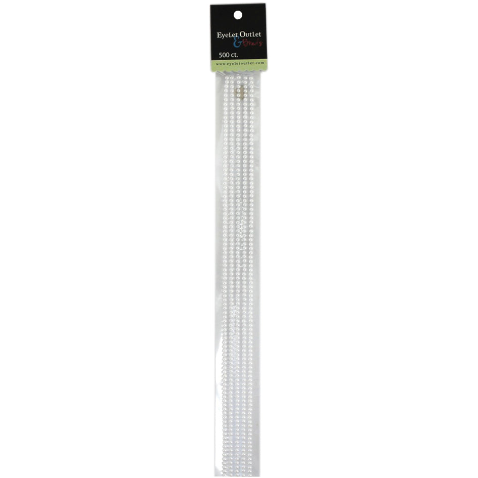 Bling Self-Adhesive Pearl Strips 12" 5/Pkg White