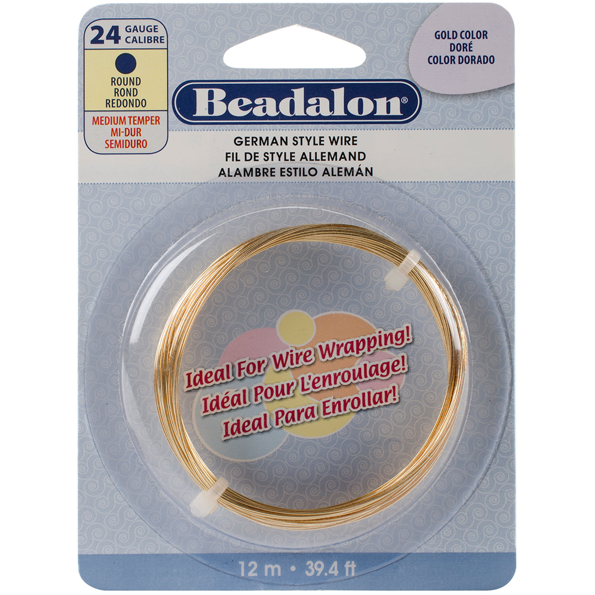 German Style Wire Gold Round - 24 Gauge, 37.4'