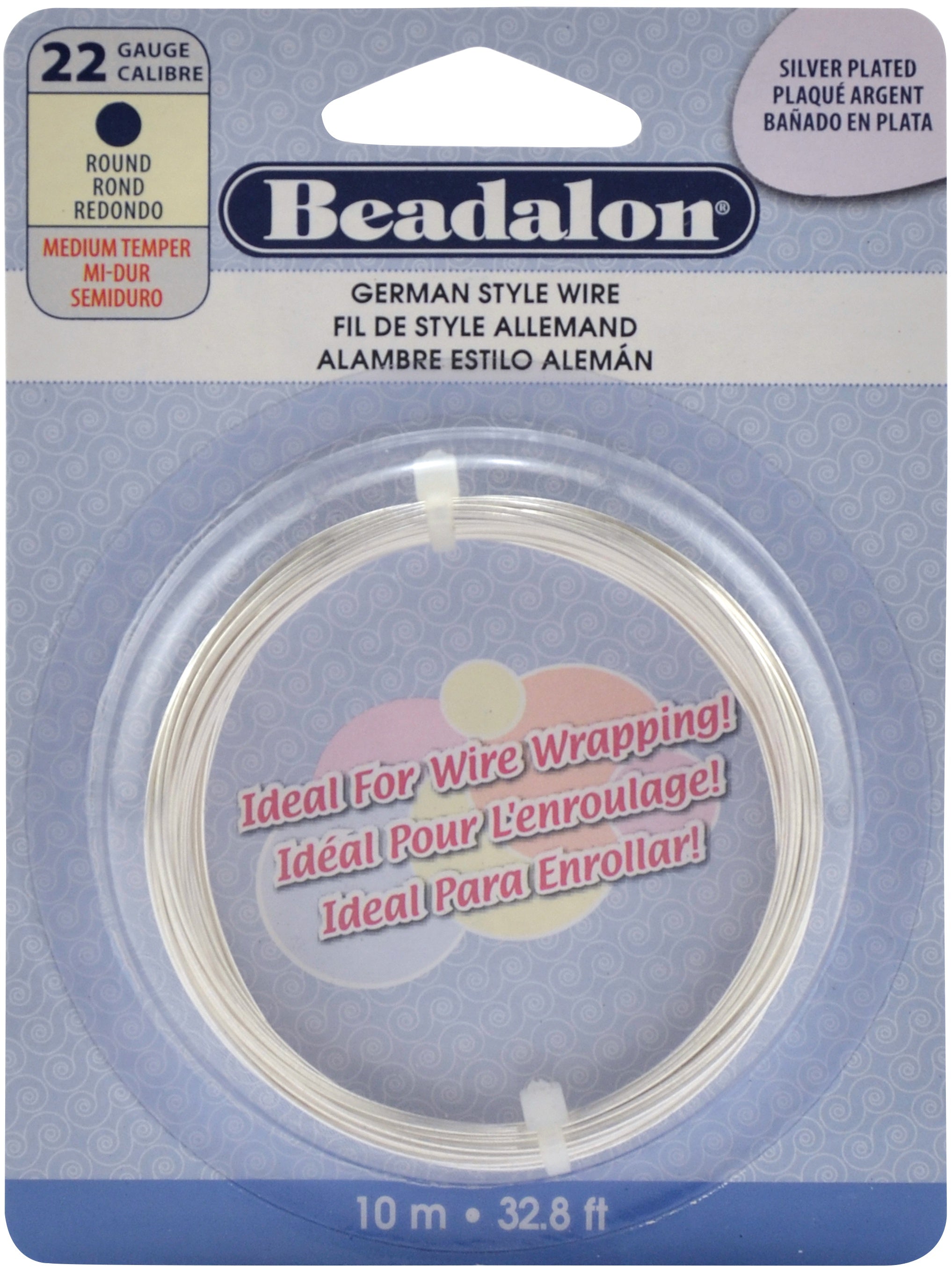 German Style Wire Silver Round - 22 Gauge, 32.8'