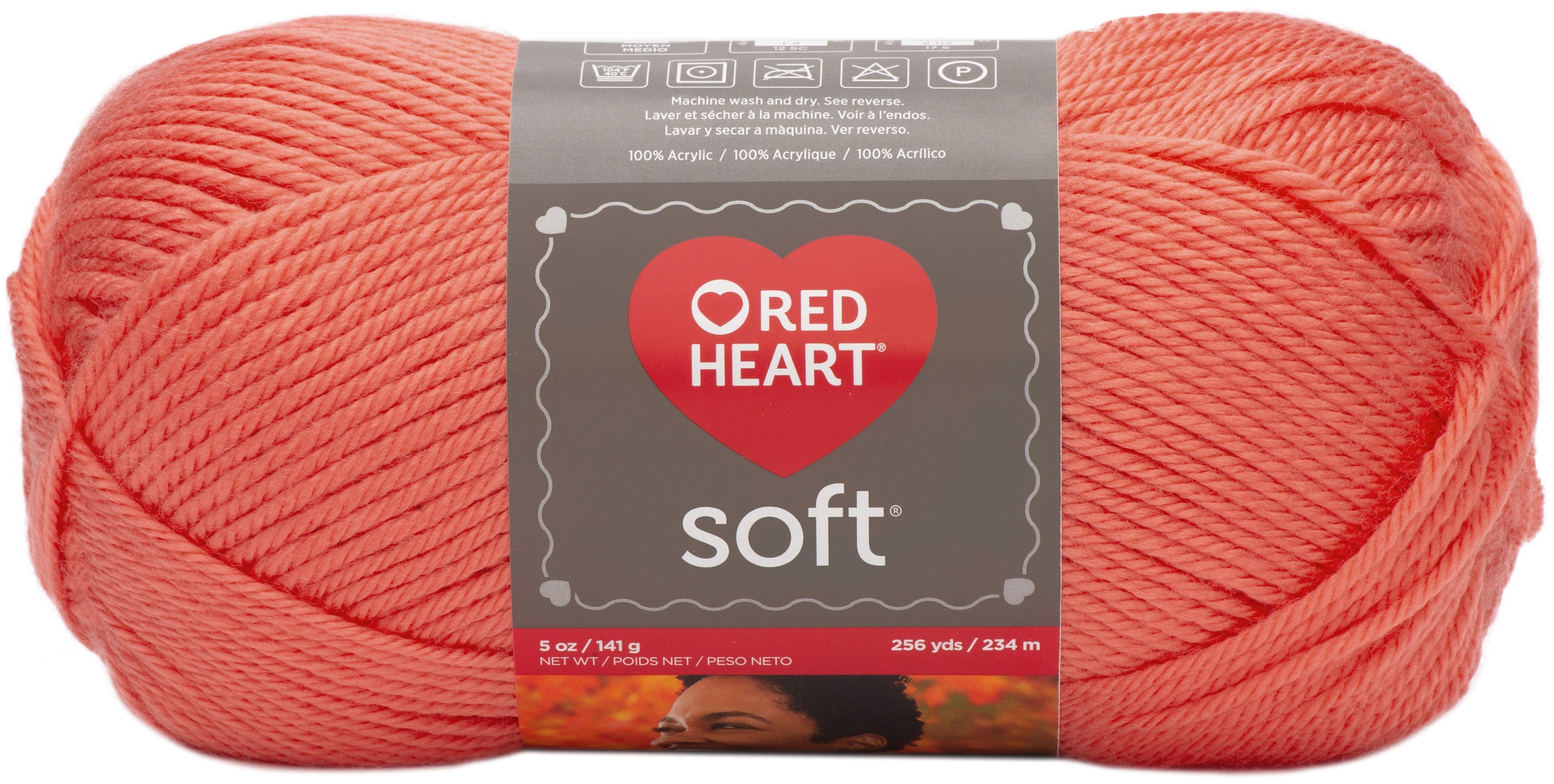 Red Heart Soft Yarn Coral
