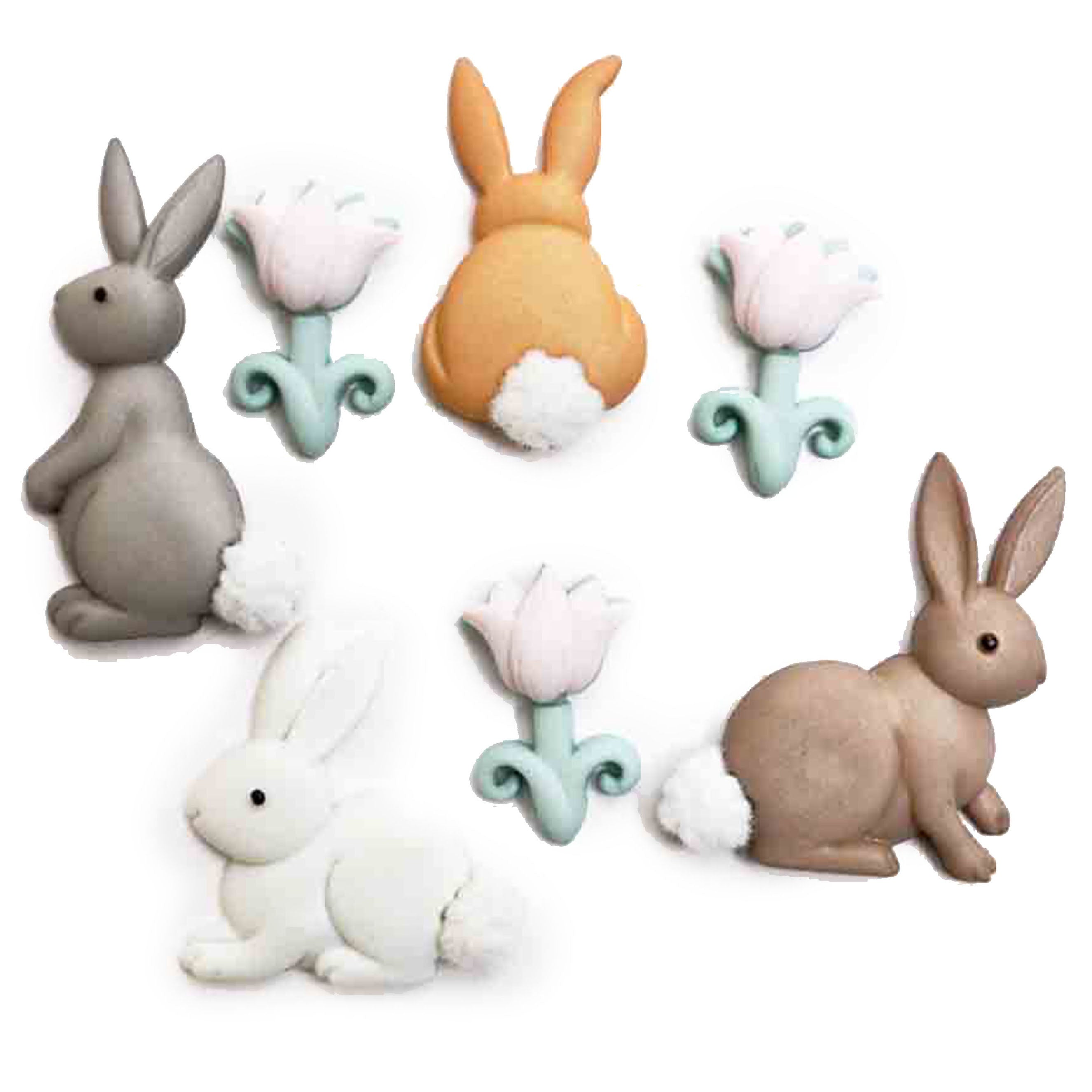 Dress It Up Embellishments-Cotton Tails
