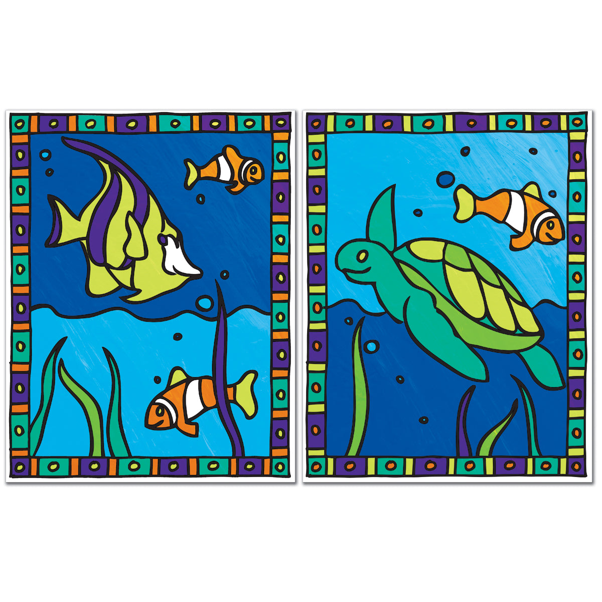 My First Paint By Number Kit 8.75"X11.375" 2/Pkg Sea Turtle & Fish