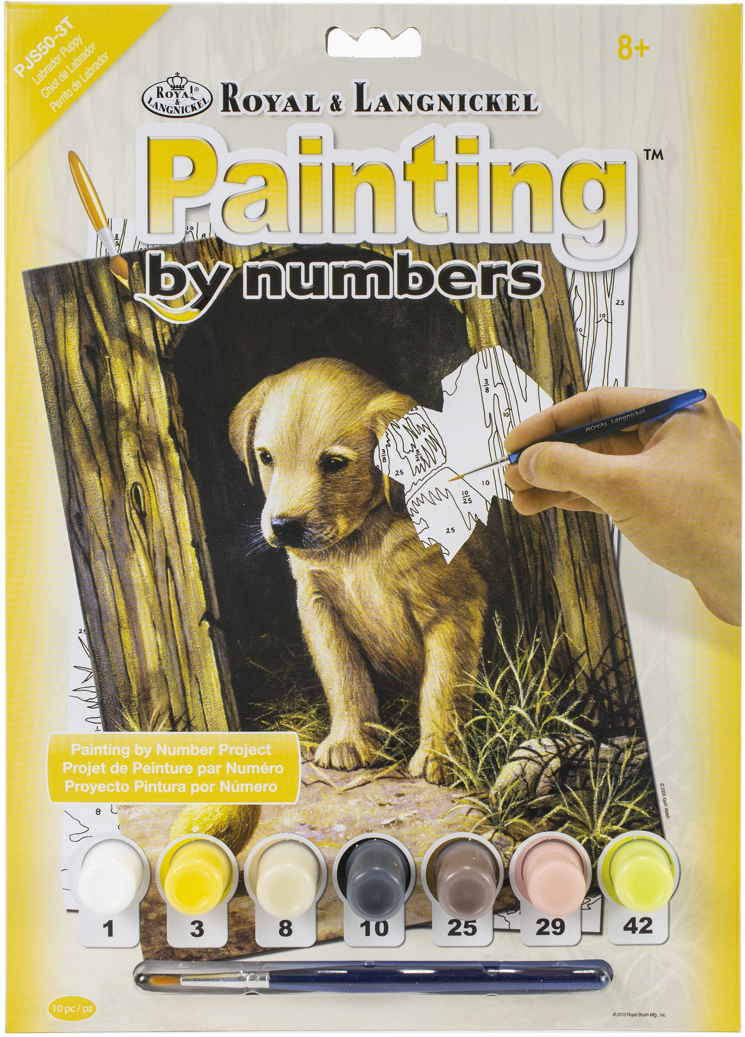 Junior Small Paint By Number Kit 8.75"X11.75" Labrador Puppy