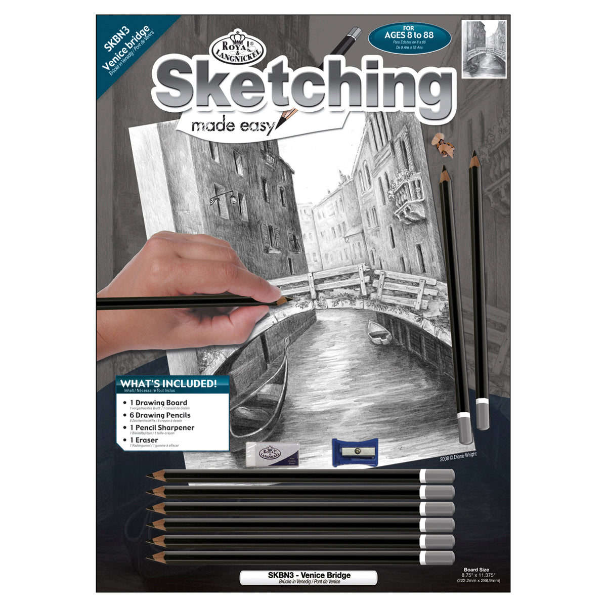 Sketching Made Easy Kit 9"X12" Venice Bridge