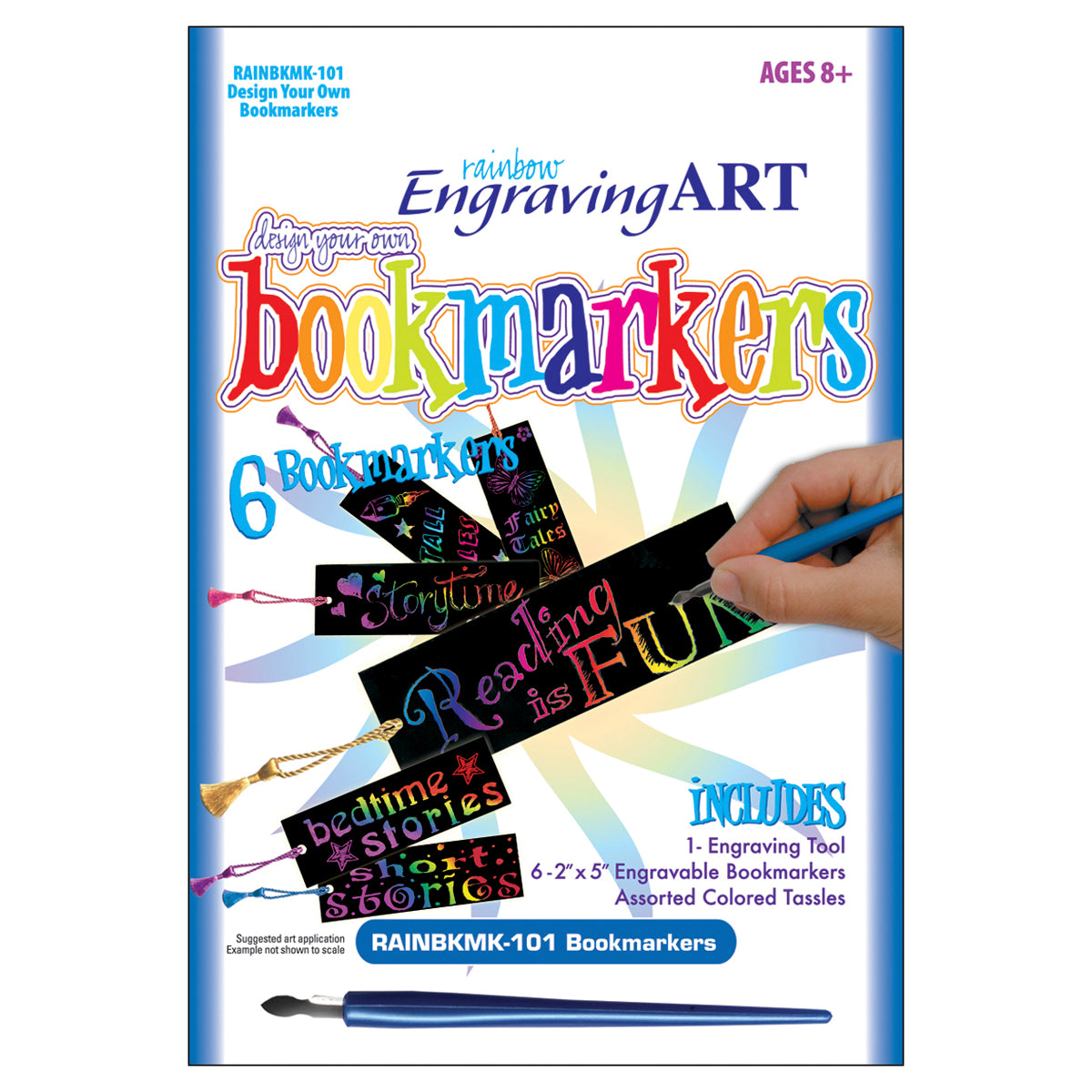 Rainbow Foil Engraving Art Bookmarks     