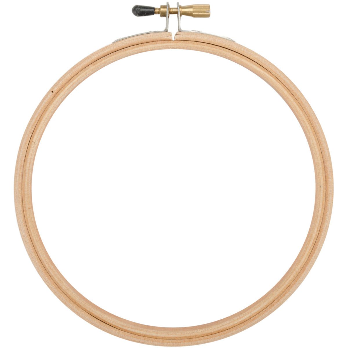 Wood Embroidery Hoop W/Round Edges 5" Natural