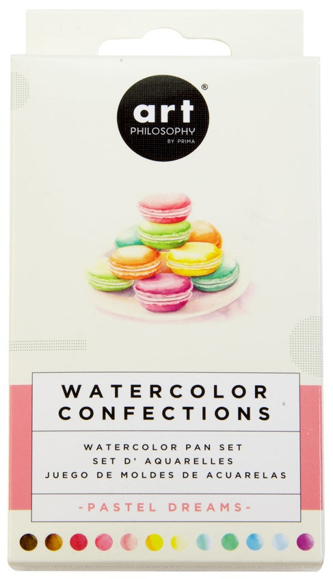 Prima Marketing Watercolor Confections Watercolor Pans 12/Pk Pastel Dreams
