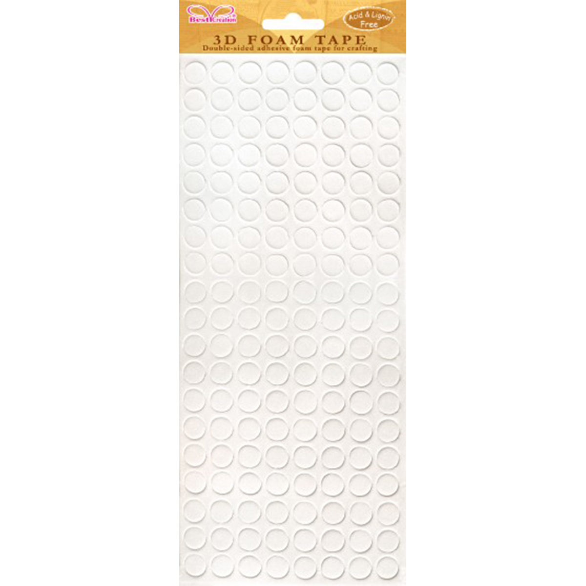 Best Creation Double-Sided Foam Tape Big Circles